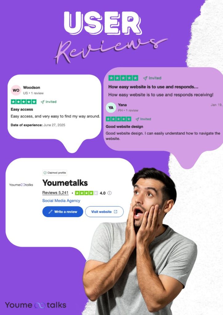 Youmetalks user reviews